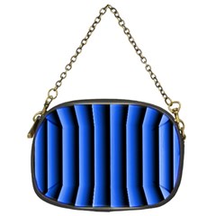 Blue Lines Background Chain Purses (one Side) 