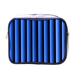 Blue Lines Background Mini Toiletries Bags