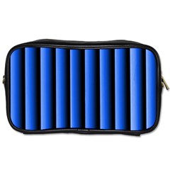 Blue Lines Background Toiletries Bags 2-side