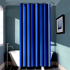 Blue Lines Background Shower Curtain 36  X 72  (stall) 