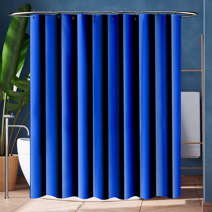 Blue Lines Background Shower Curtain 60  x 72  (Medium) 