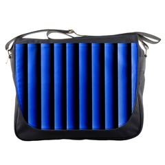 Blue Lines Background Messenger Bags