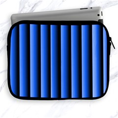 Blue Lines Background Apple Ipad 2/3/4 Zipper Cases