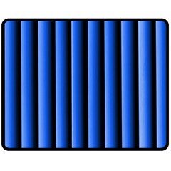 Blue Lines Background Double Sided Fleece Blanket (medium) 