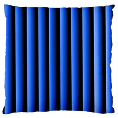 Blue Lines Background Large Flano Cushion Case (two Sides)