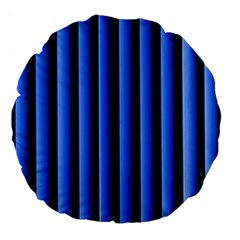 Blue Lines Background Large 18  Premium Flano Round Cushions