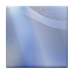 Blue Star Background Tile Coasters