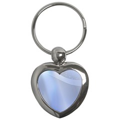 Blue Star Background Key Chains (heart) 