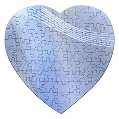 Blue Star Background Jigsaw Puzzle (heart)