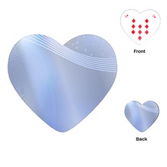 Blue Star Background Playing Cards (heart) 