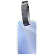 Blue Star Background Luggage Tags (one Side) 