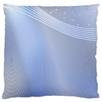 Blue Star Background Large Flano Cushion Case (Two Sides) Front