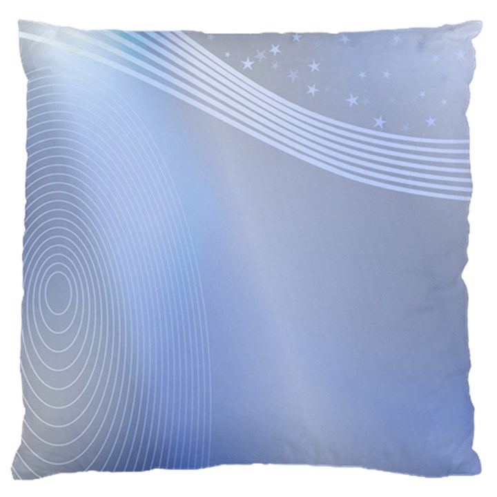 Blue Star Background Large Flano Cushion Case (Two Sides)