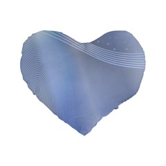 Blue Star Background Standard 16  Premium Flano Heart Shape Cushions