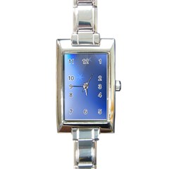 Blue Star Background Rectangle Italian Charm Watch