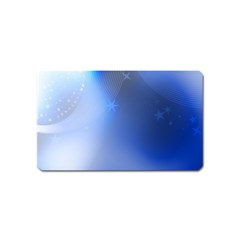 Blue Star Background Magnet (name Card) by Amaryn4rt