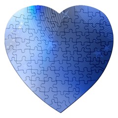 Blue Star Background Jigsaw Puzzle (heart)