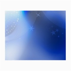 Blue Star Background Small Glasses Cloth by Amaryn4rt