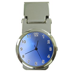 Blue Star Background Money Clip Watches