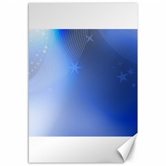 Blue Star Background Canvas 12  X 18  