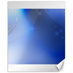 Blue Star Background Canvas 11  X 14  