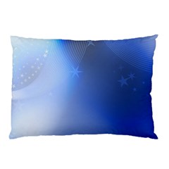 Blue Star Background Pillow Case