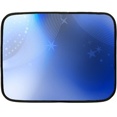 Blue Star Background Fleece Blanket (mini)