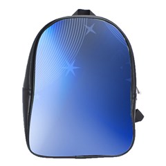 Blue Star Background School Bags(large) 