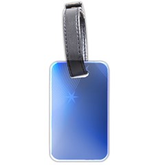 Blue Star Background Luggage Tags (two Sides)