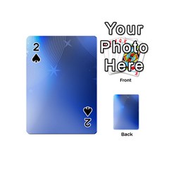 Blue Star Background Playing Cards 54 (mini)  by Amaryn4rt