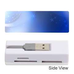 Blue Star Background Memory Card Reader (stick) 