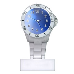 Blue Star Background Plastic Nurses Watch