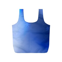 Blue Star Background Full Print Recycle Bags (s) 