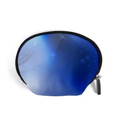 Blue Star Background Accessory Pouches (small) 