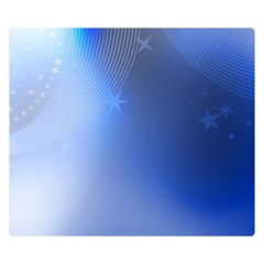 Blue Star Background Double Sided Flano Blanket (small) 