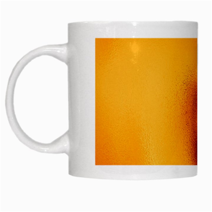 Blurred Glass Effect White Mugs