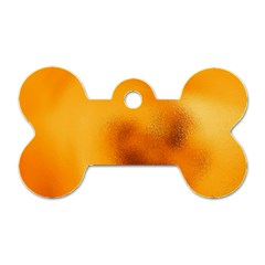 Blurred Glass Effect Dog Tag Bone (one Side)