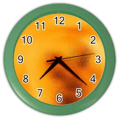 Blurred Glass Effect Color Wall Clocks