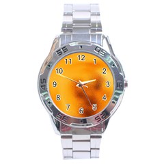 Blurred Glass Effect Stainless Steel Analogue Watch