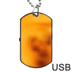 Blurred Glass Effect Dog Tag Usb Flash (two Sides) by Amaryn4rt