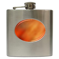 Bright Tech Background Hip Flask (6 Oz)