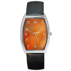 Bright Tech Background Barrel Style Metal Watch by Amaryn4rt