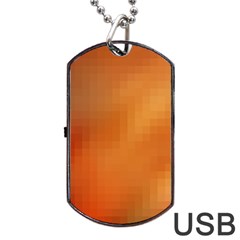 Bright Tech Background Dog Tag Usb Flash (two Sides)