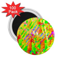 Cheerful Phantasmagoric Pattern 2 25  Magnets (100 Pack) 