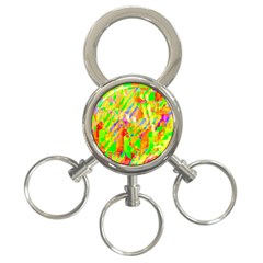 Cheerful Phantasmagoric Pattern 3-ring Key Chains