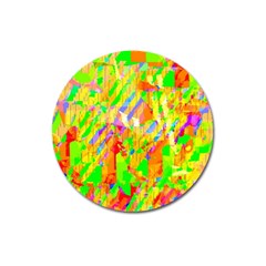 Cheerful Phantasmagoric Pattern Magnet 3  (round)