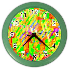 Cheerful Phantasmagoric Pattern Color Wall Clocks