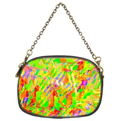 Cheerful Phantasmagoric Pattern Chain Purses (two Sides) 