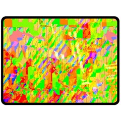 Cheerful Phantasmagoric Pattern Fleece Blanket (large) 