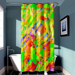 Cheerful Phantasmagoric Pattern Shower Curtain 36  X 72  (stall) 